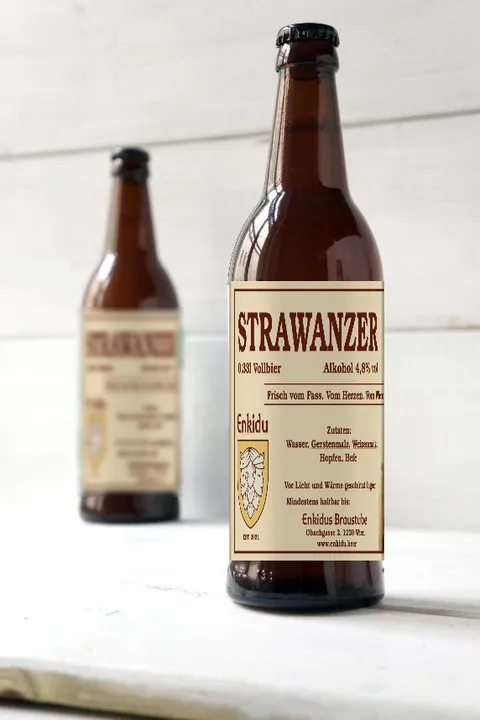 Flasche Strawanzer, Helles Lager